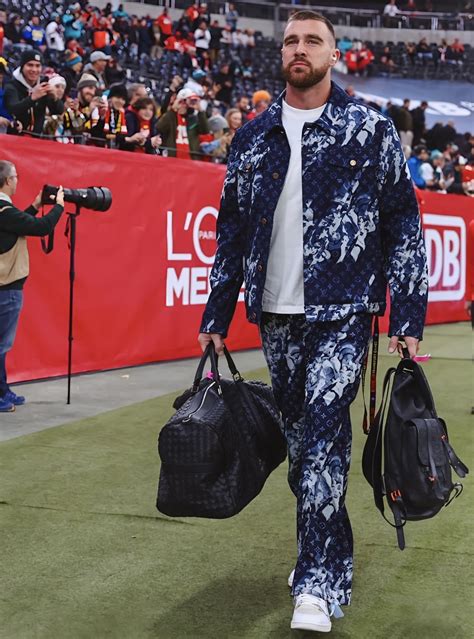 travis kelce louis vuitton jacket|travis kelce suits.